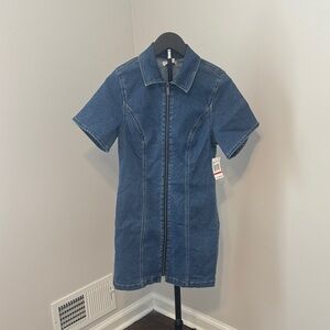 Habitual Blue Denim Midi Dress